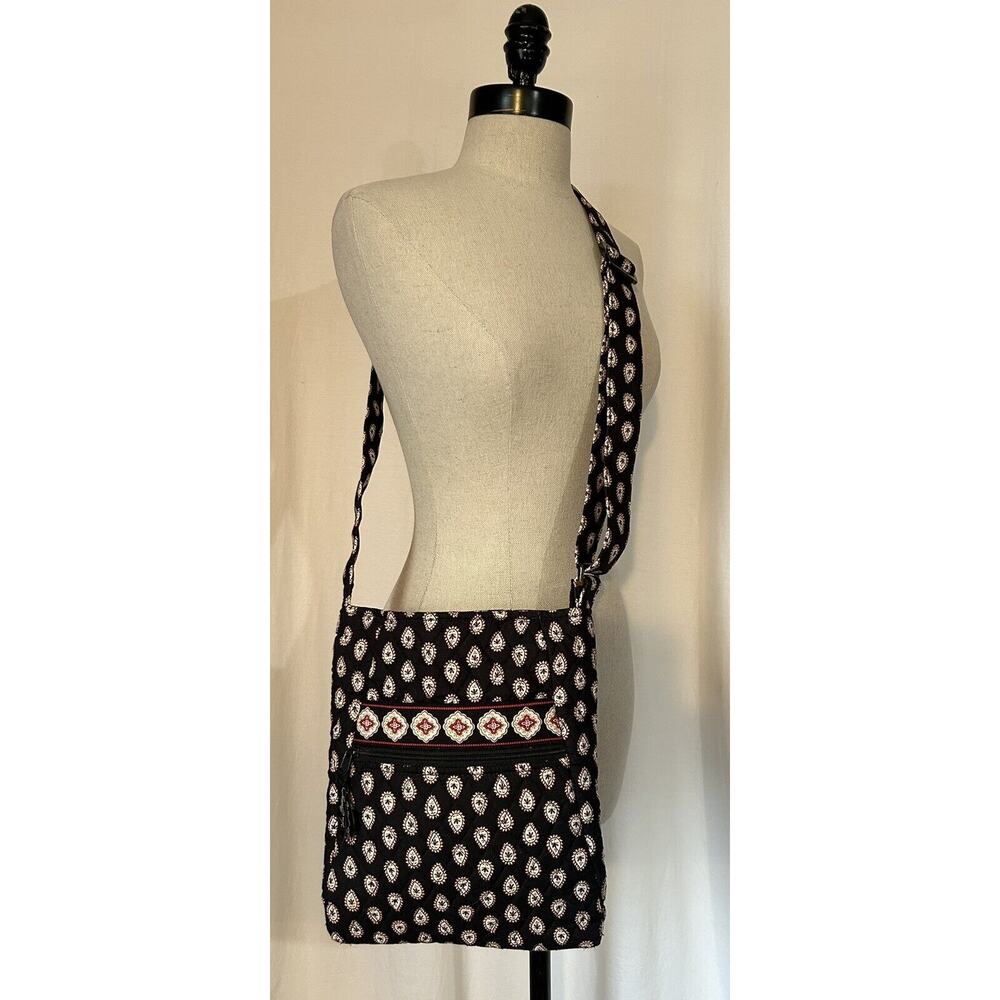 Vera Bradley Black/Tan Crossbody Bag